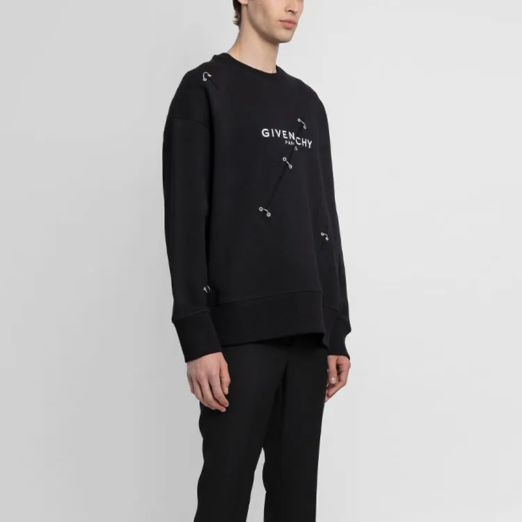Givenchy Oversized Sweatshirt With Metal Details-4