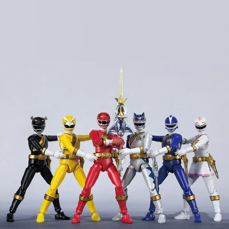 BANDAI PB Limited SHODO Set, Beast King, Gaoranger 6 Piece Set Model Kits 10cm-1