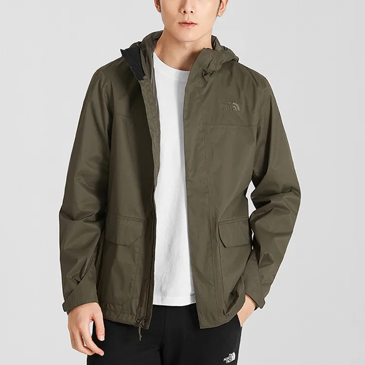 THE NORTH FACE Windbreaker Jackets Men Army Green-2