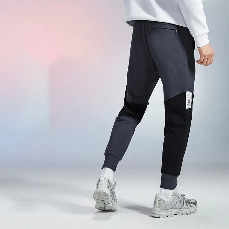 LiNing Knitted Sweatpants Men Blue-3