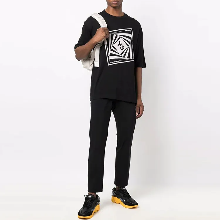 Y 3 T Shirts Men Black-1