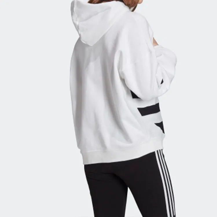 Adidas Big Trifoil Pullover Hoodie White/Black-3