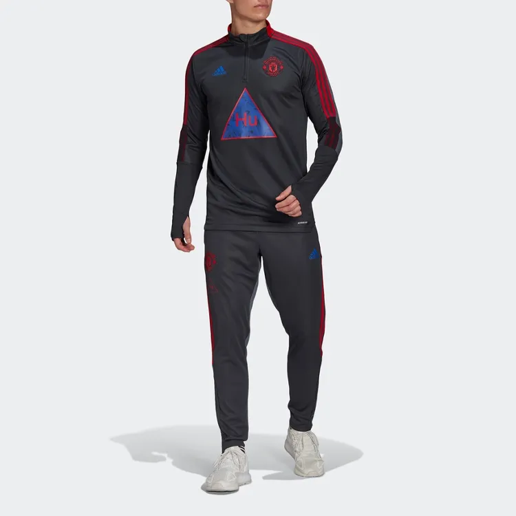 Adidas MANCHESTER UNITED THEATRE OF DREAMS Sweatshirt Men's Dark Heather Gray-2