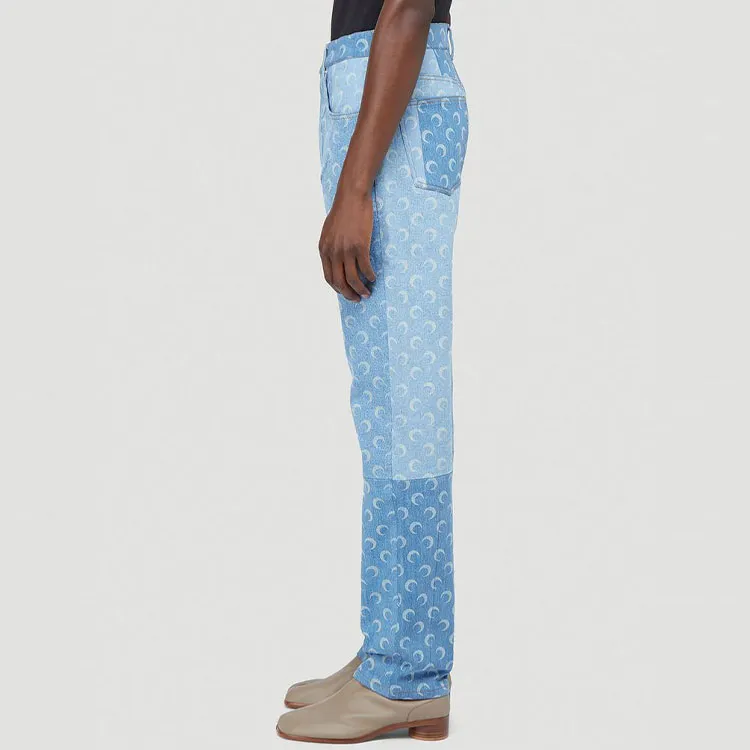 Marine Serre Jeans Men Blue-3