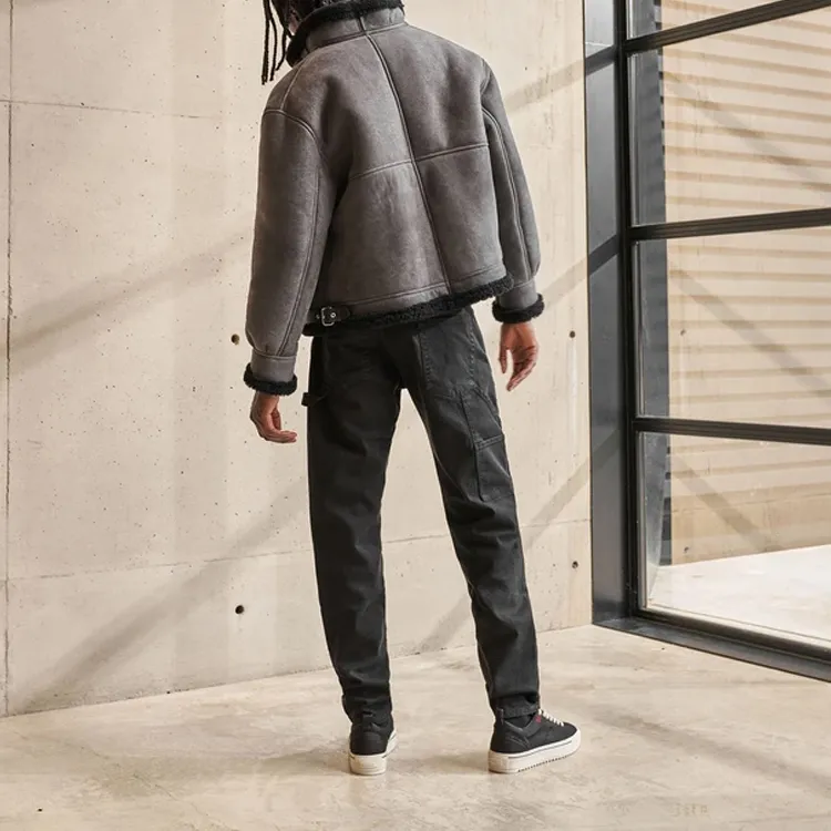 REPRESENT Leather Jackets Men Gray-4