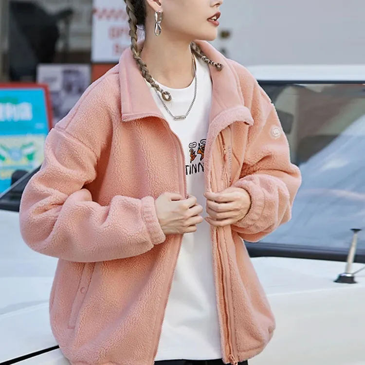 LiNing Badfive Velvet feel Coat Unisex Misty Rose Pink-6