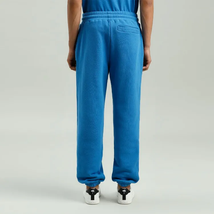 PALM ANGELS Knitted Sweatpants Men Blue-4