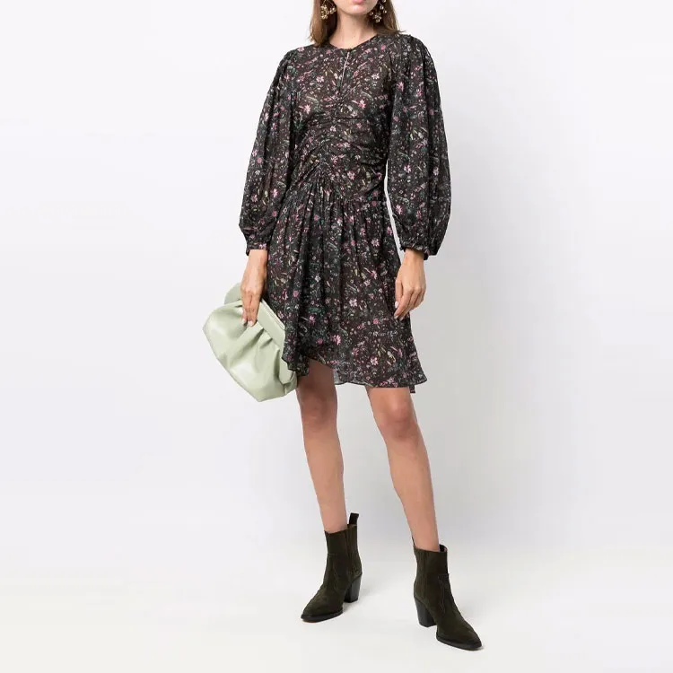 ISABEL MARANT Long-Sleeved Dresses Women's Black-1
