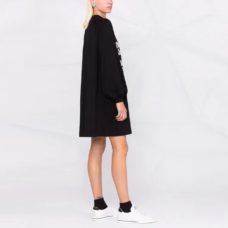 MSGM Long-Sleeved Dresses Women's Black-3