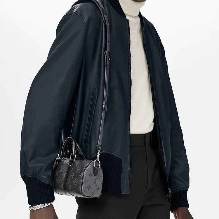 LOUIS VUITTON Keepall Xs Monogram Eclipse Reverse Black-7