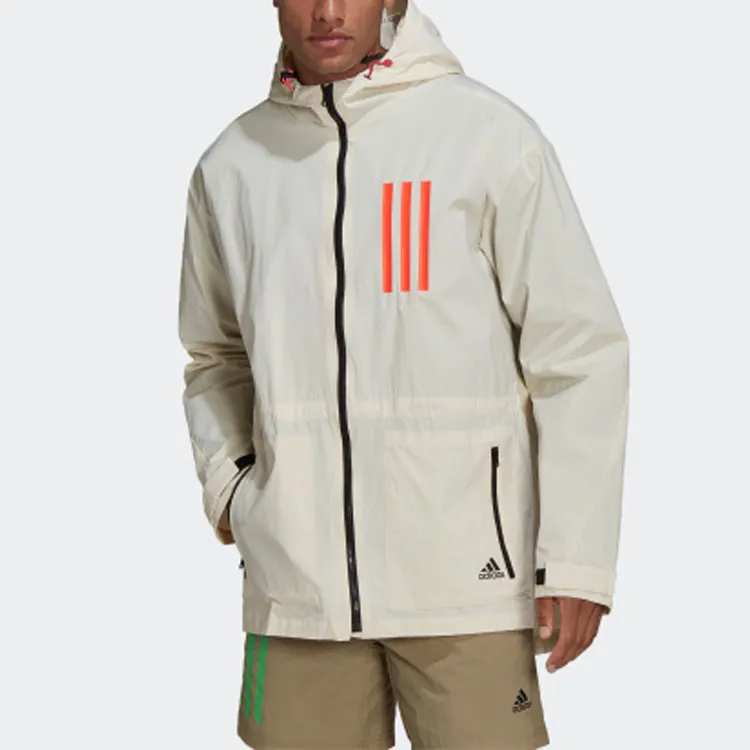 Adidas W.N.D. Jacket Men's Yellow White-3
