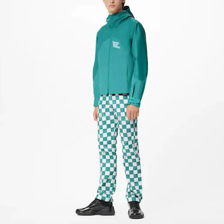 LOUIS VUITTON FW21 Leather Jacket Men's Green-1