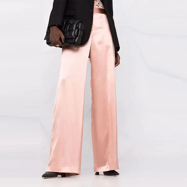 McQ Alexander McQueen Satin Wide Leg Trousers-4