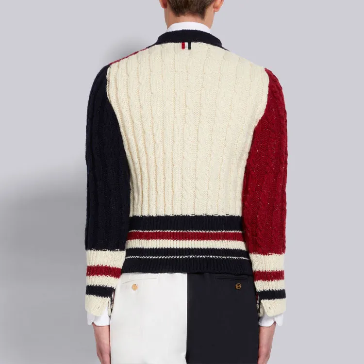 THOM BROWNE Sweaters Men Red-4