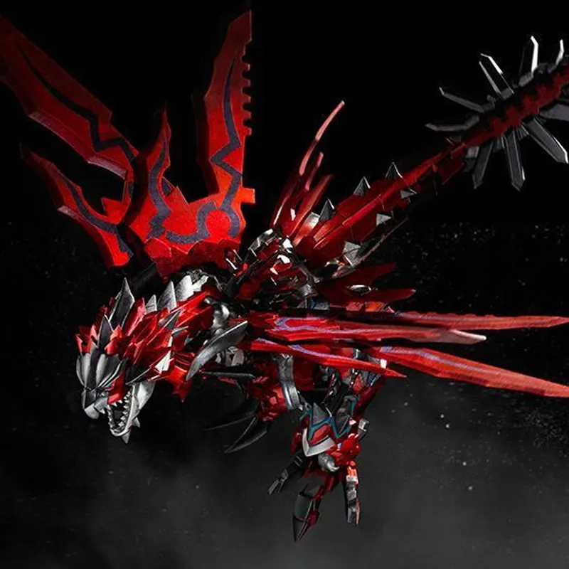 BANDAI Super Alloy Overall Monster Hunter G Class Transform Rathalos Assembled Models 15cm-7