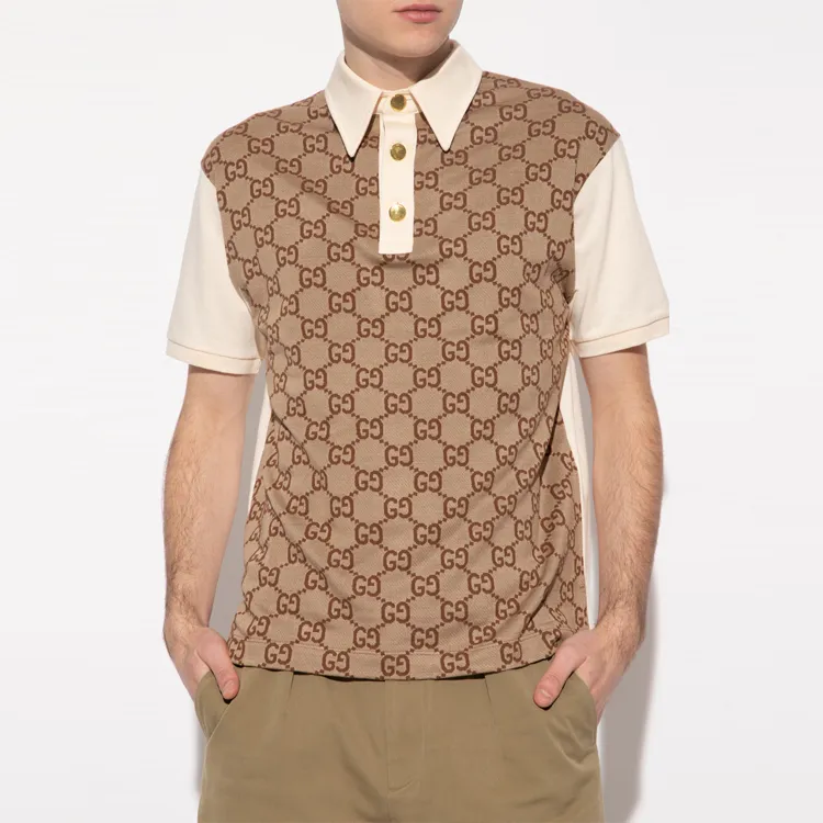 GUCCI Polo Shirts Men Khaki-1