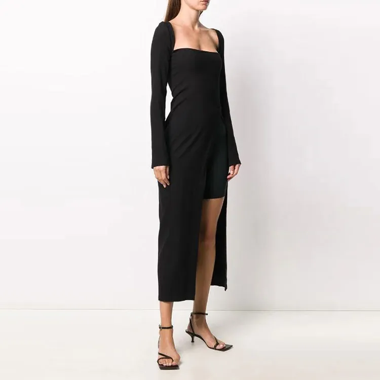 Ann Demeulemeester Long-Sleeved Dresses Women's Black-5