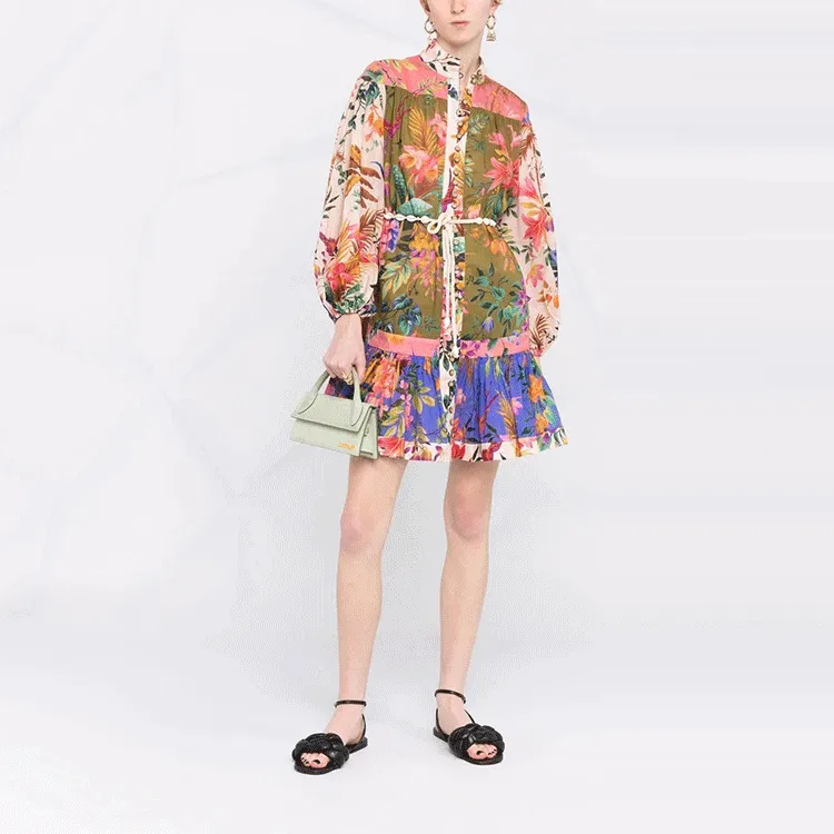 Zimmermann Long-Sleeved Dresses Women's Multicolor-3