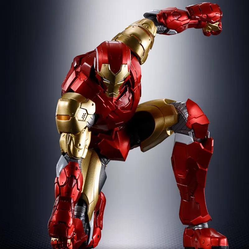 BANDAI Iron Man American Collection Shf Tech on Avengers Action Figures-7