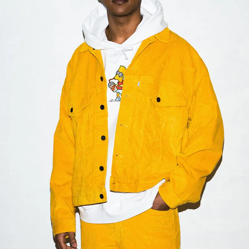 The Simpsons X Levis Jackets Men Yellow-1