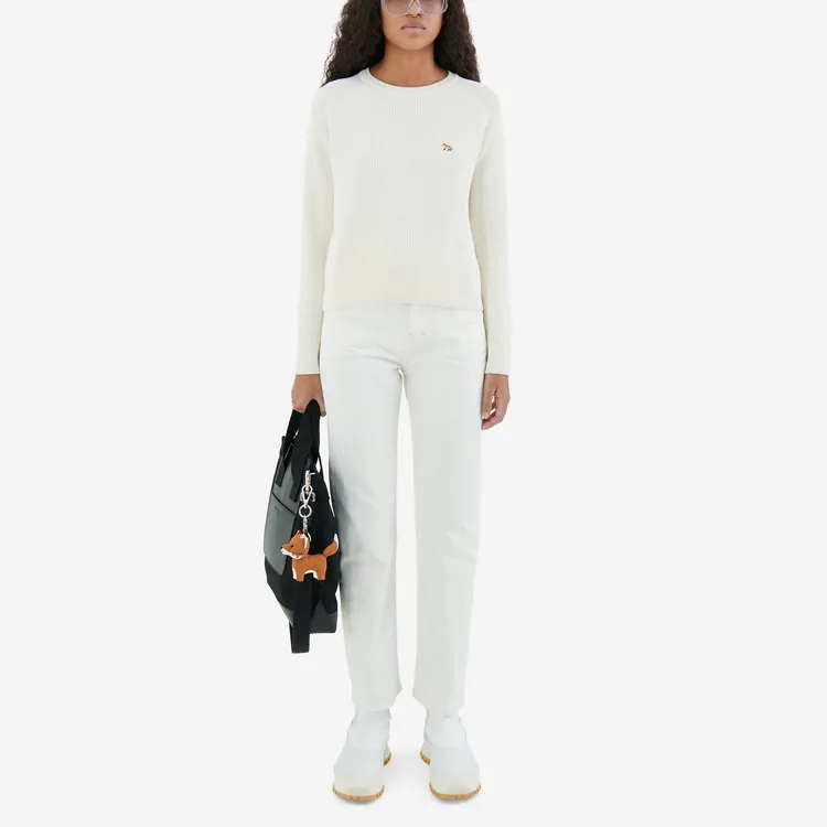 Maison Kitsune SS22 Loose Fit Sweater Women's Ecru-2