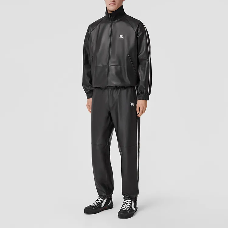 Supreme X Burberry Contrast Stripe Lambskin Jogging Pants Burberry Exclusive-1