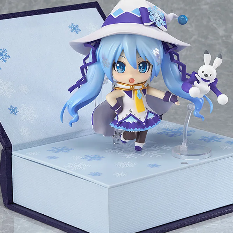 GSC Hatsune Miku No. 380 Snow Hatsune Miku Magical Snow Ver. Nendoroid Chibi Figures 10cm-8