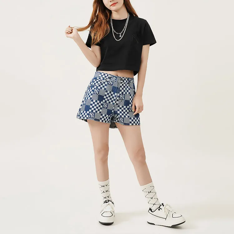 MLB Denim Shorts Women's Blue-2