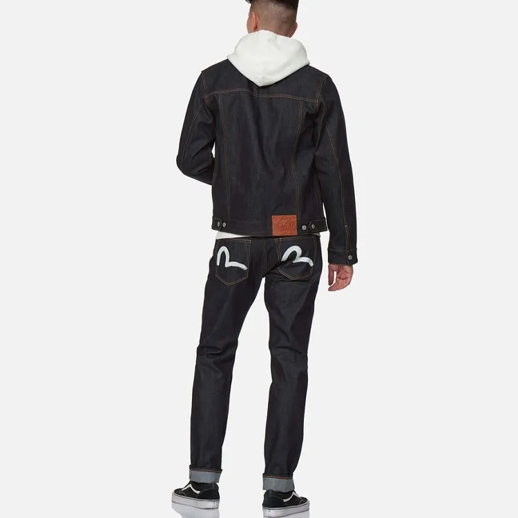 EVISU Denim Jackets Men Denim Blue-6