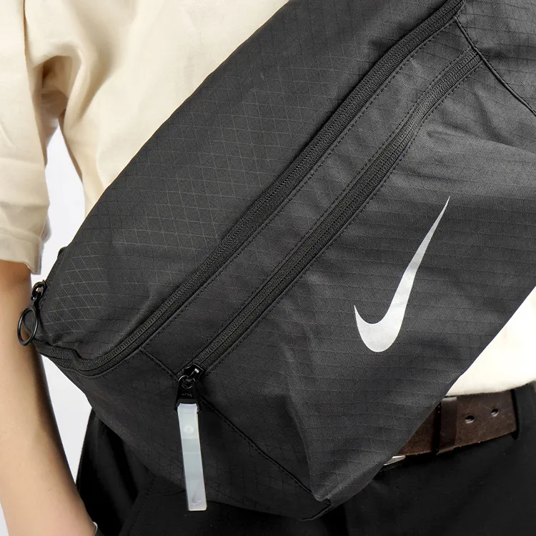 Nike Fabric One Shoulder Crossbody Bag Sling Bag Fanny Pack Regular Unisex Black-7