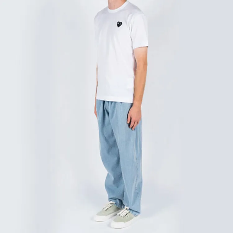 Comme Des Garcons Play Black Emblem T shirt-6