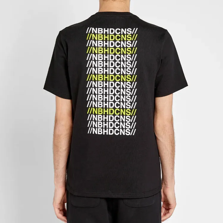 Neighborhood X Converse T Shirts Men Black-3
