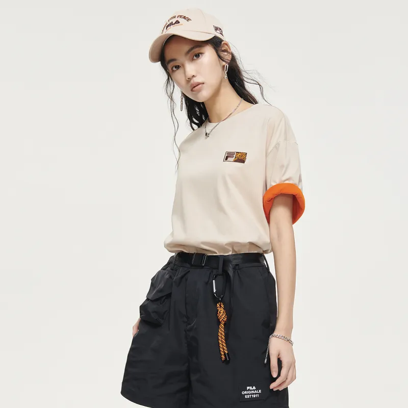 FILA T-Shirt Unisex Light Stone-10