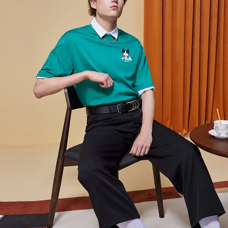 FILA T Shirts Unisex Hedge Green-4