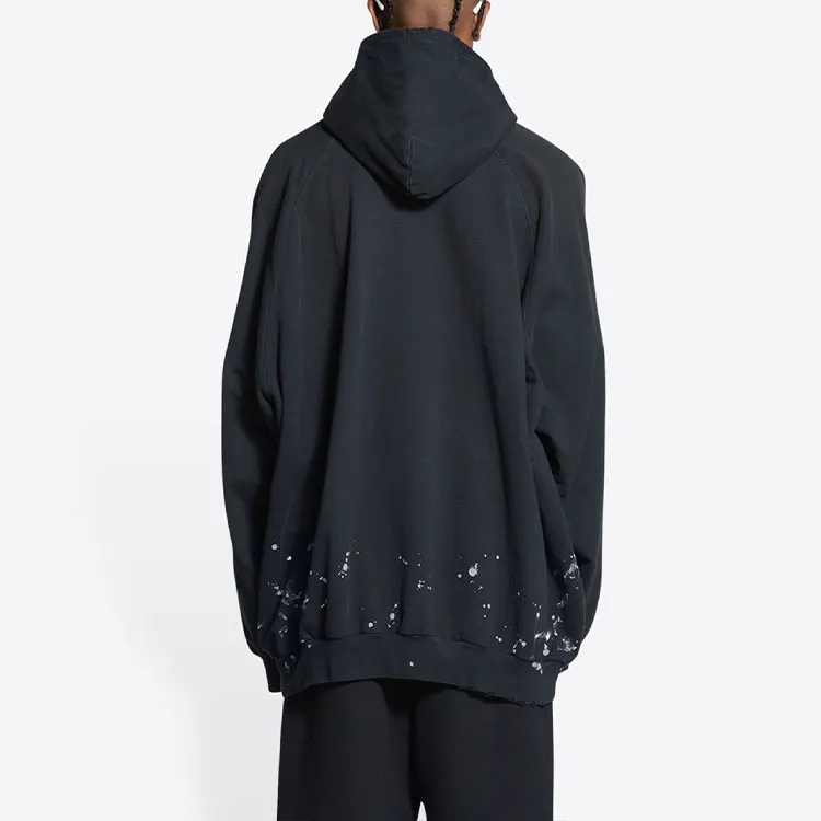Balenciaga Metal Vintage Oversized Medium Fleece Hoodie-4