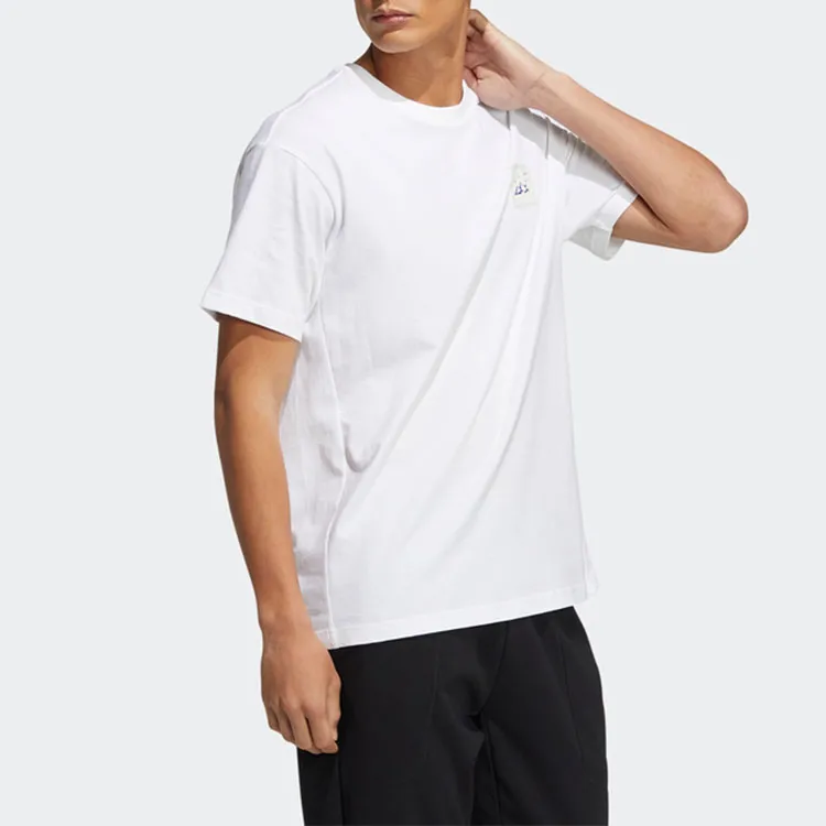 Adidas Raglan Sleeve T-Shirt Unisex White-5