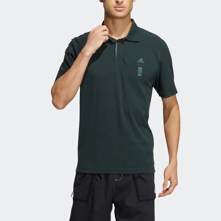 Adidas Polo Shirt Men's Dark Green-2