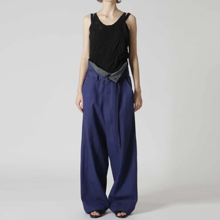 Yohji Yamamoto Casual Pants Women's Marine Blue-2