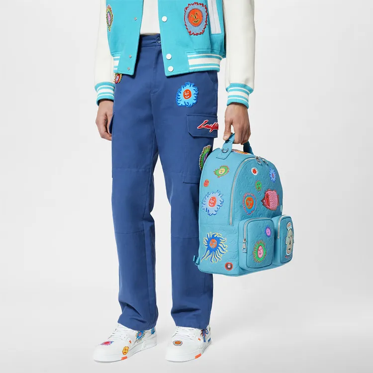 LOUIS VUITTON Lv X Yk Multipockete Backpack Blue-7