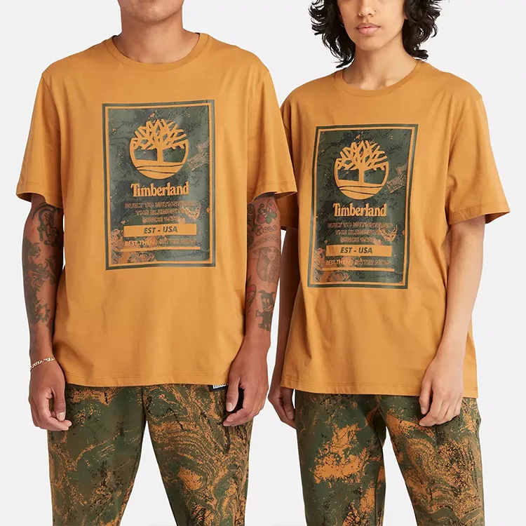 Timberland T-Shirts Unisex Wheat-2