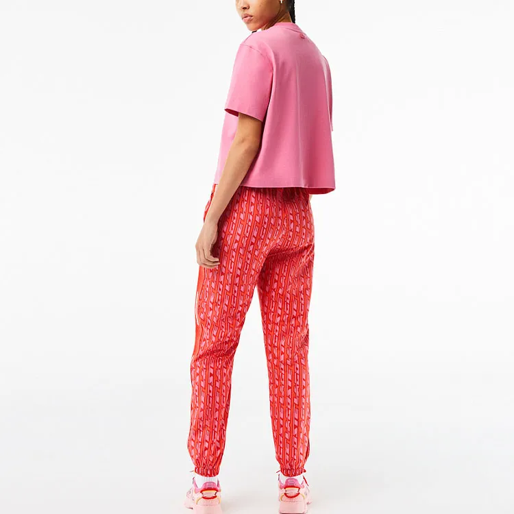 LACOSTE Casual Pants Women's Red-3