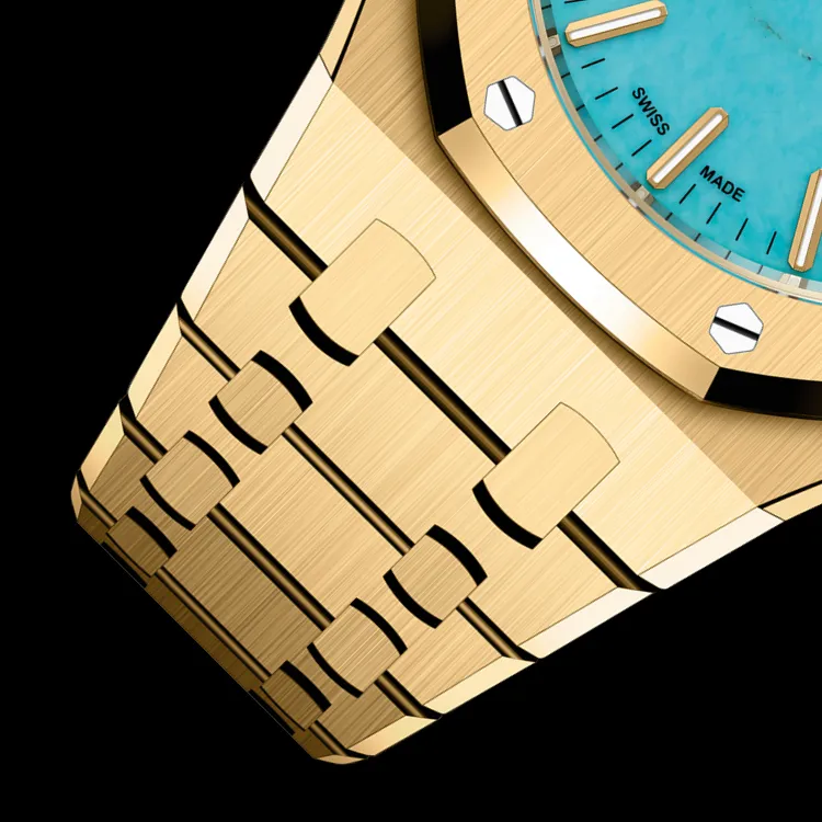 AUDEMARS PIGUET ROYAL OAK Collection Automatic Mechanical Movement Women's Watch Watch 37mm Green Dial-3