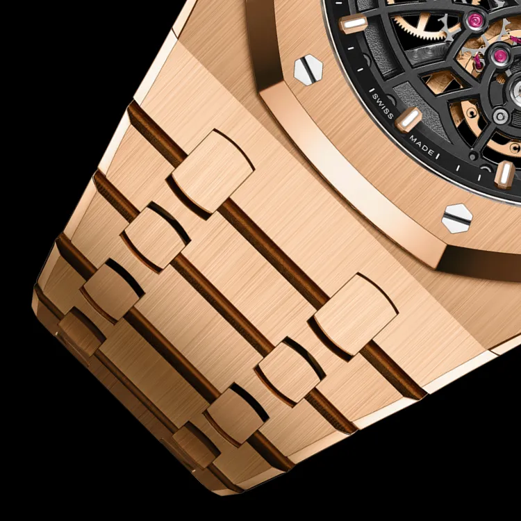 AUDEMARS PIGUET ROYAL OAK Collection Automatic Mechanical Movement Men's Watches Watch 39mm Cut Out Dial-3