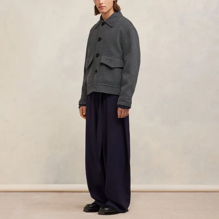 Ami Boxy Fit Double Face Jacket-3
