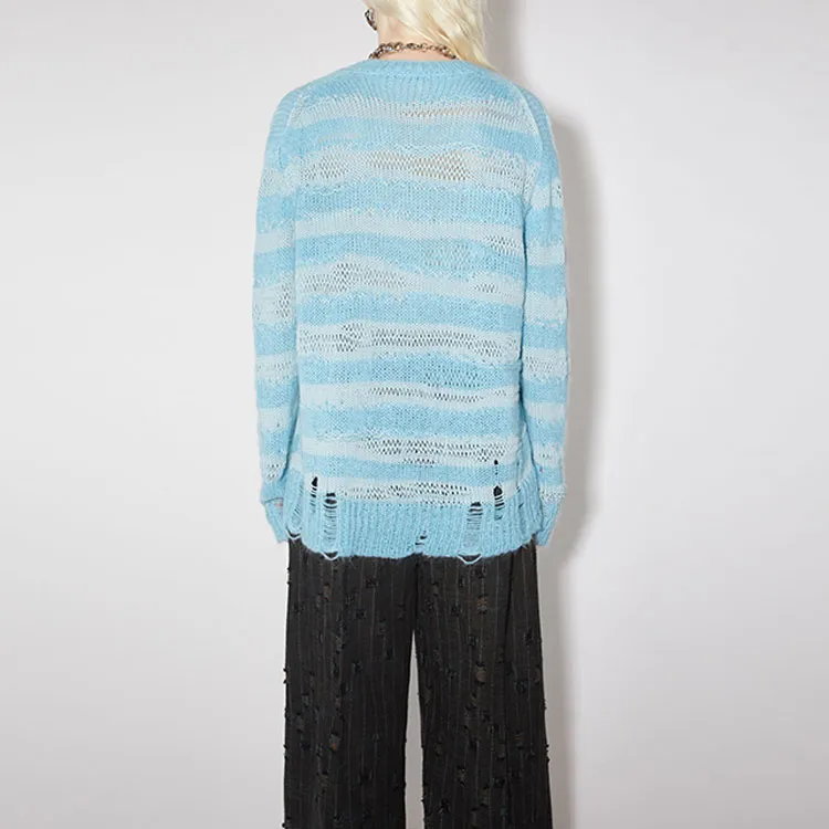 Acne Studios Distressed Striped Jumper-2