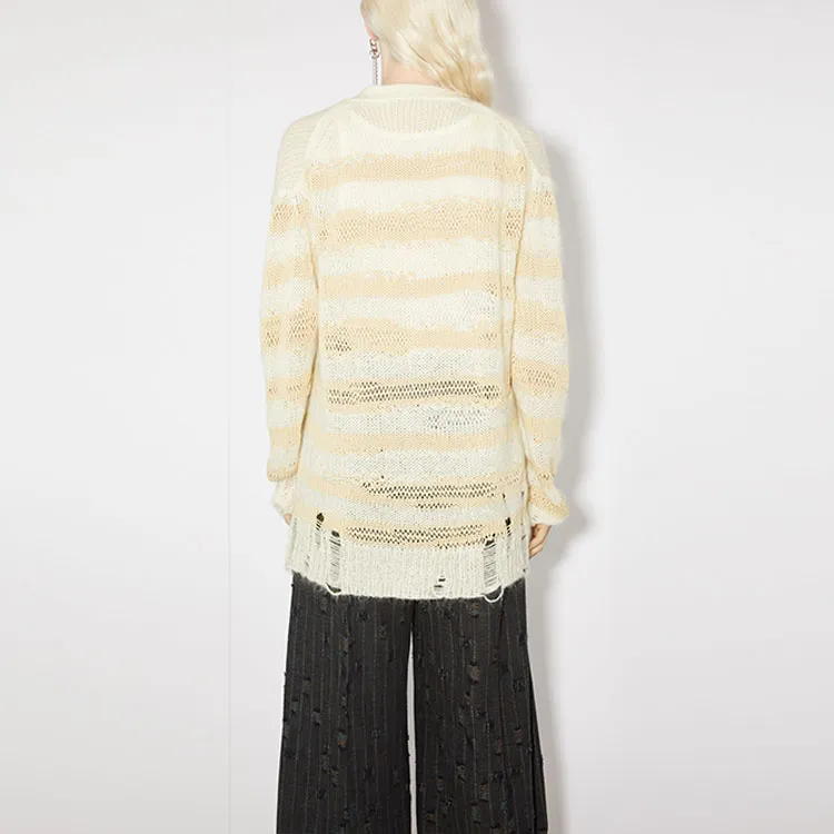 Acne Studios Distressed Striped Cardigan-3