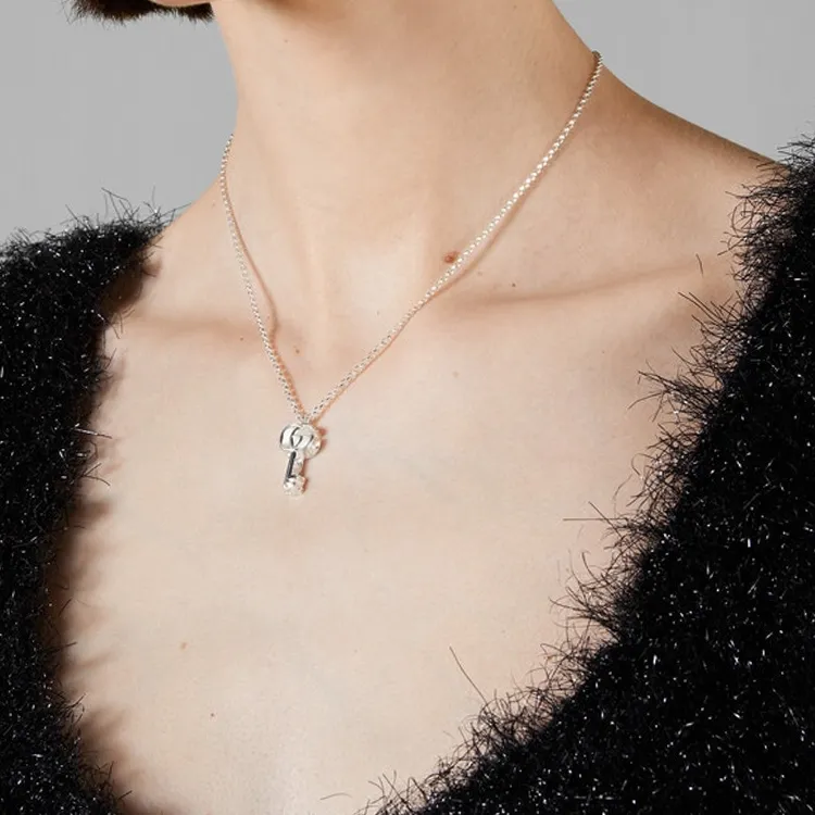 GUCCI 925 Sterling Silver Necklaces Women's Silver-2