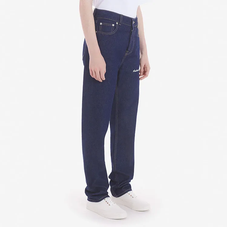 Maison Kitsune Jeans Women's Washed Indigo-4