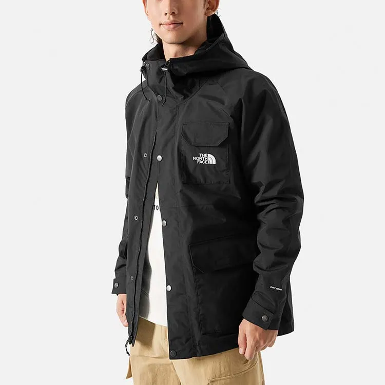 THE NORTH FACE City Outdoor Collection Hiking Waterproof And Windproof Windbreaker Jacket Men's Black-3