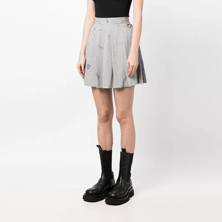 Vetements Graphic print Pleated Miniskirt-3
